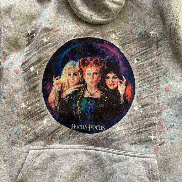 Gray Hocus Pocus Fan Screen Print Hoodie XL - Picture 3 of 9